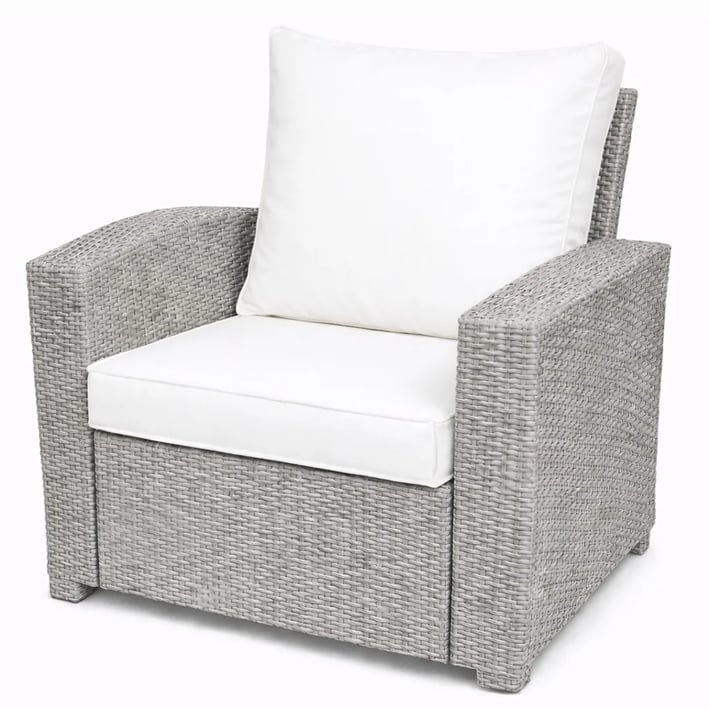light cream armchair cushion set