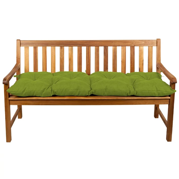 green bench cushion