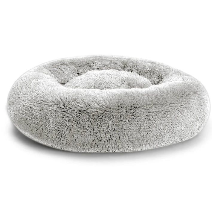 grey sweet donut dog bed