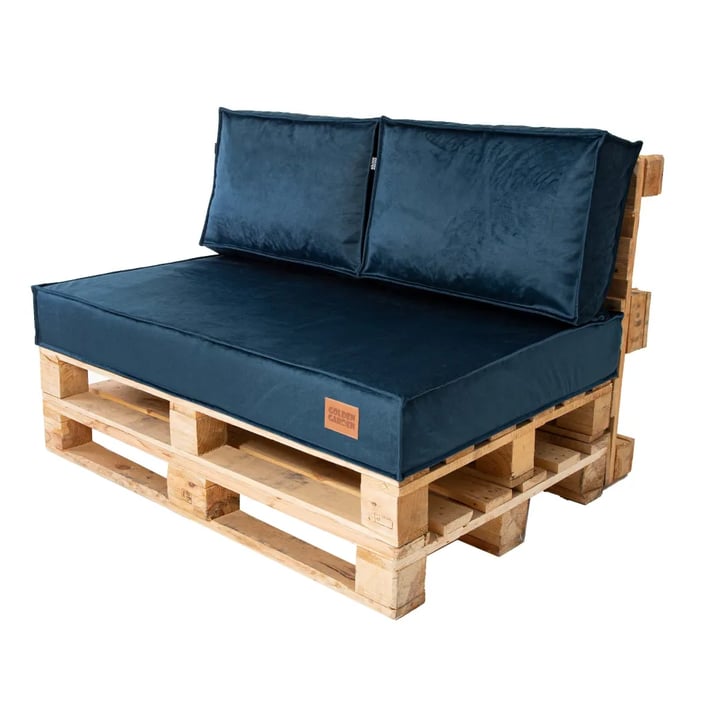 pallet cushions set dark blue