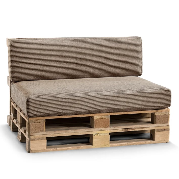 light brown pallet cushion set