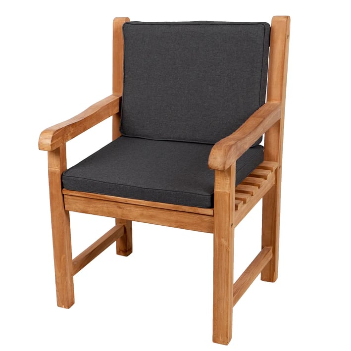 dark grey garden chair cushion