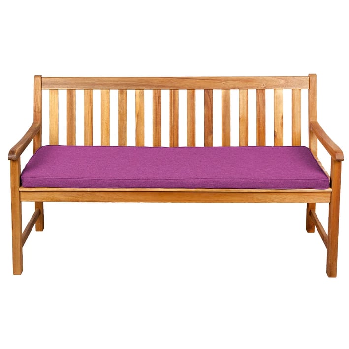 pink garden bench cushion