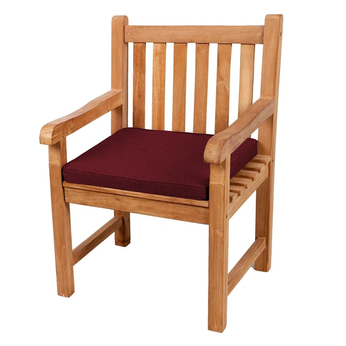 burgundy chair cushion