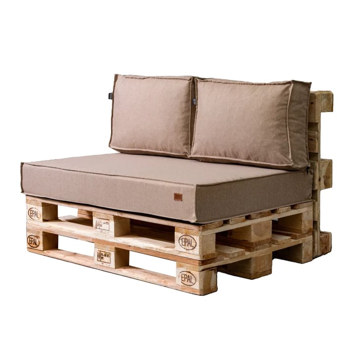 Custom size cushions set-UV-resistant - Cappuccino  Melange