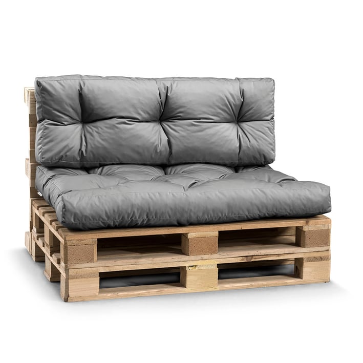 waterproof pallet cushion grey