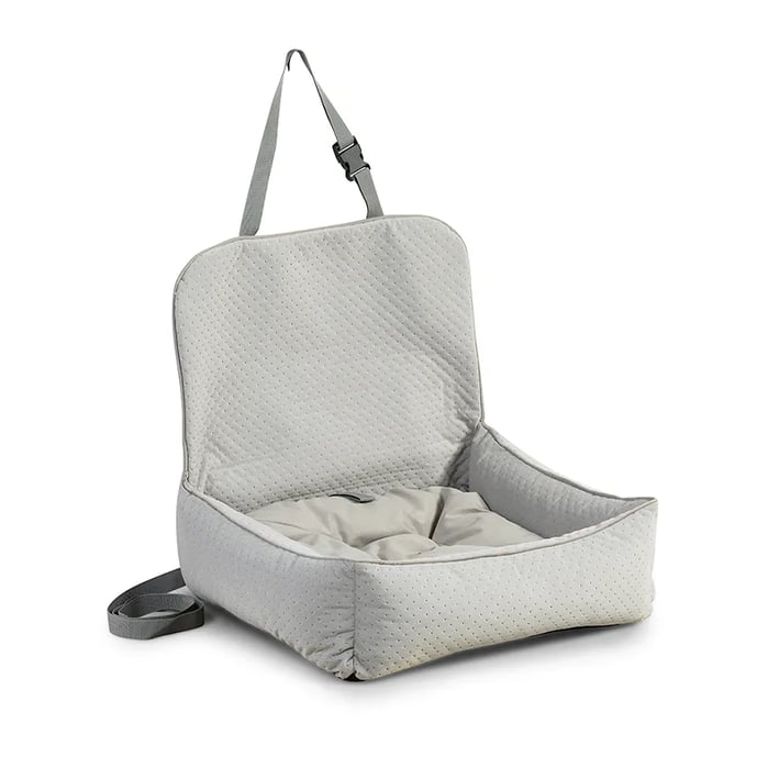 light grey car dog bed