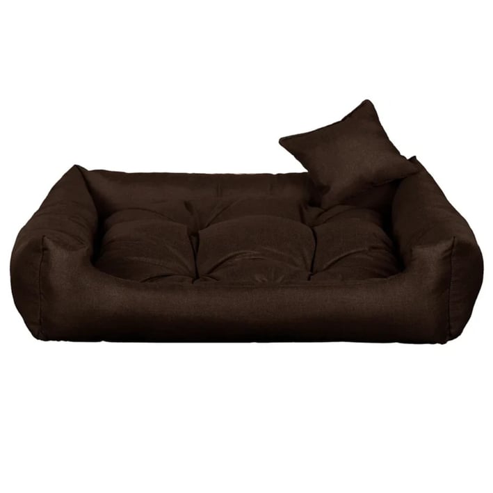 dark brown dog bed