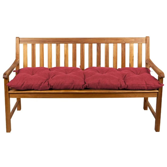 red bench cushion