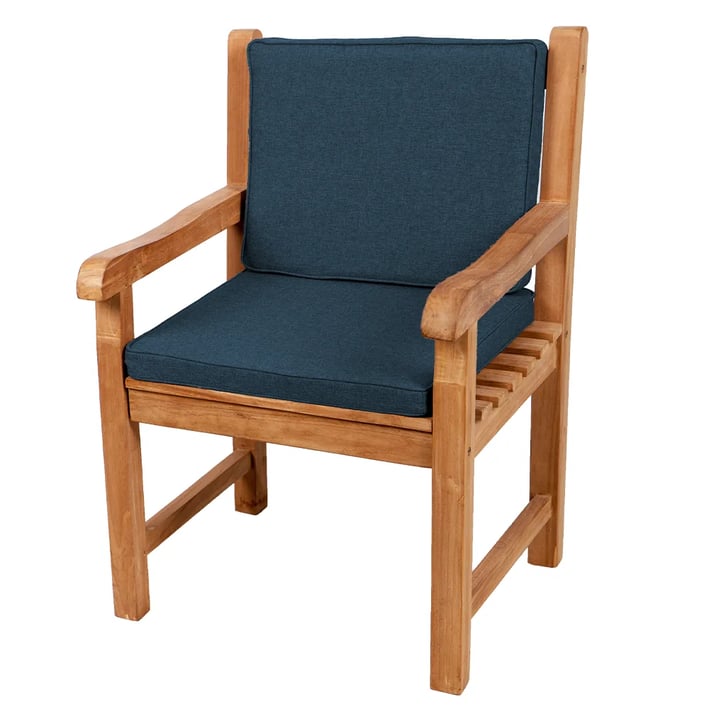 dark blue garden chair cushion