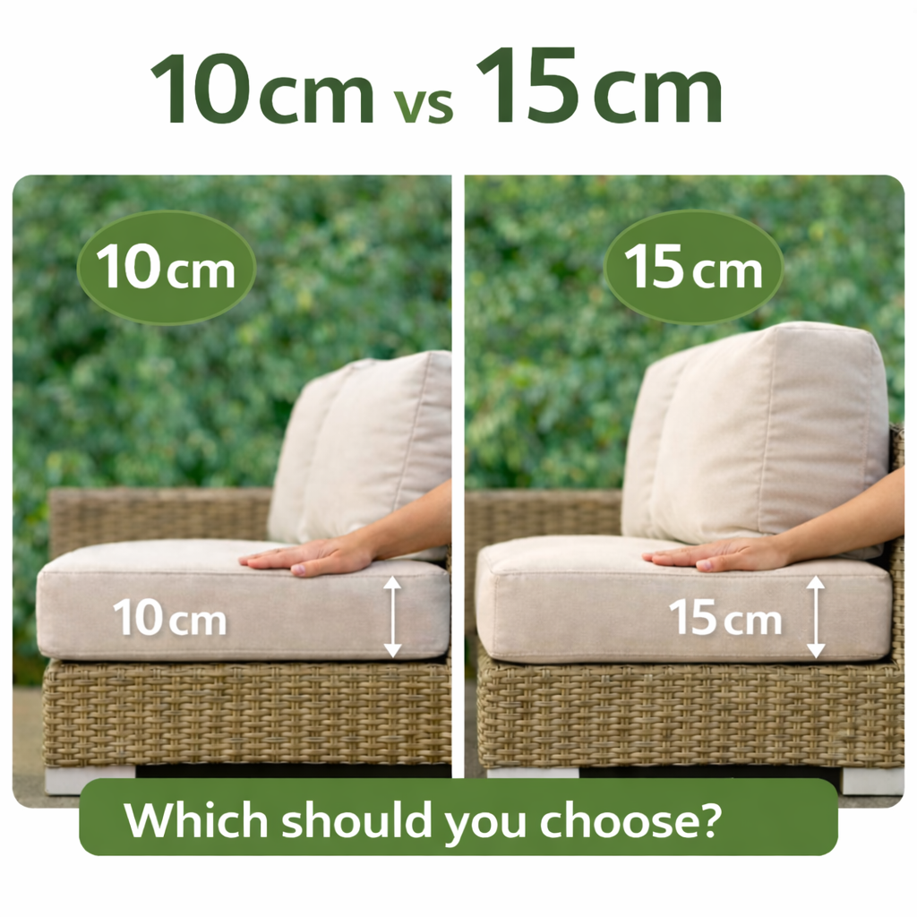 How Thick Should Garden Cushions Be? (10 cm vs 15 cm Guide)