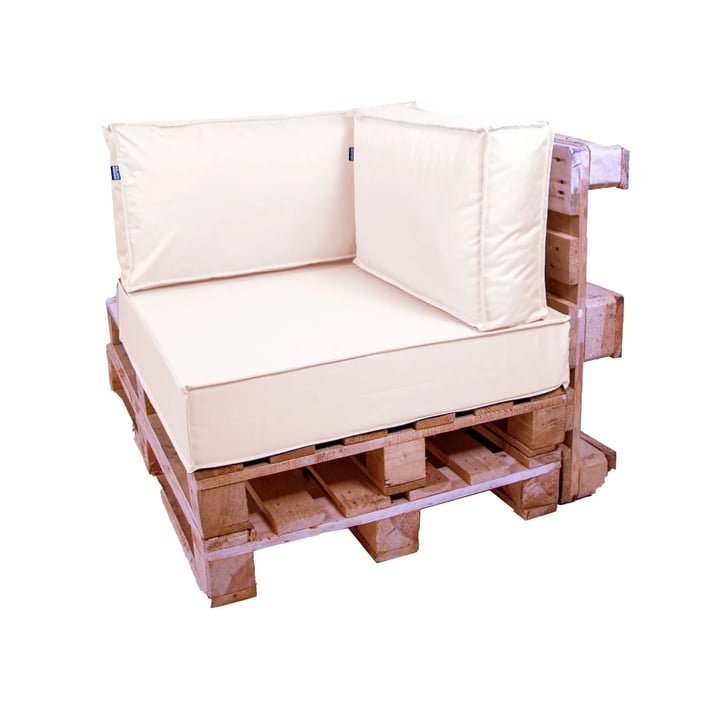 pallet cushion corner cream