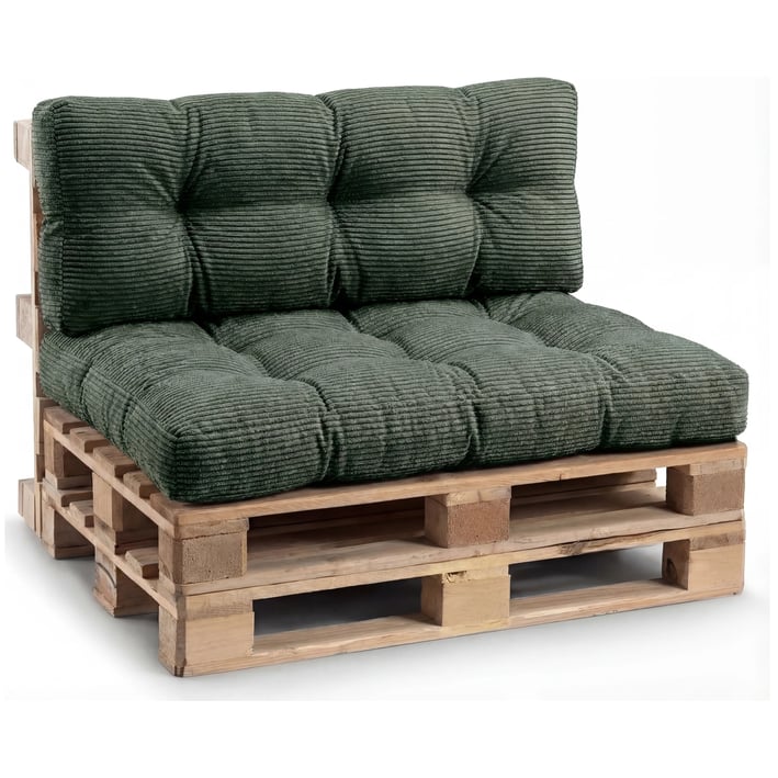 pallet cord cushion_dark green