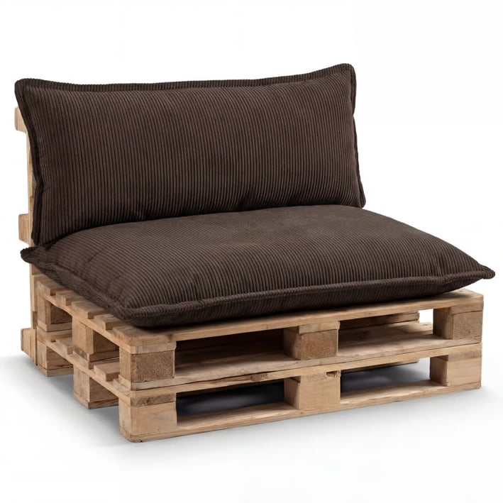 dark brown pallet cushions