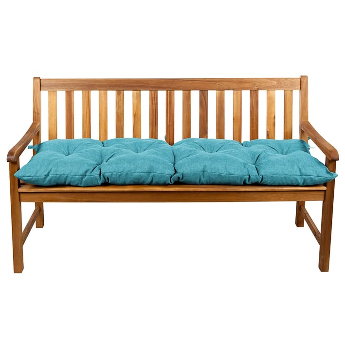 turquise bench cushion