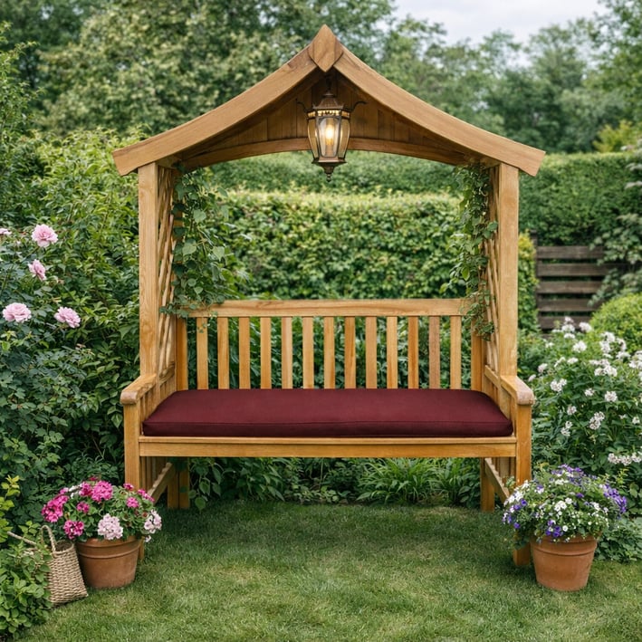 burgundy arbour cushion