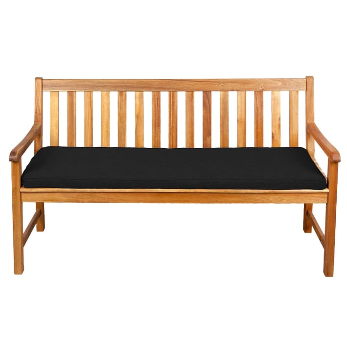 black garden bench cushion