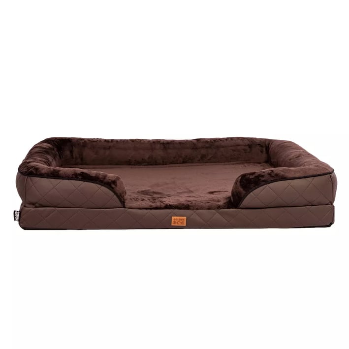 chocolate orthopaedic dog bed