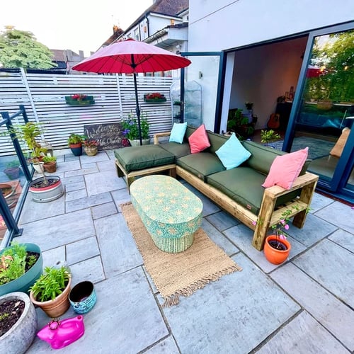 Custom size cushions olive in Cardiff