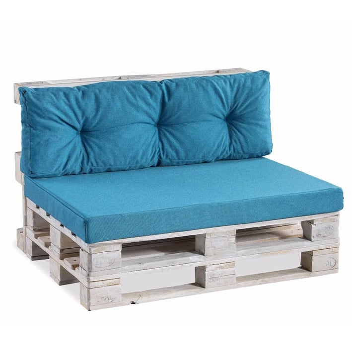 pallet cushions light blue
