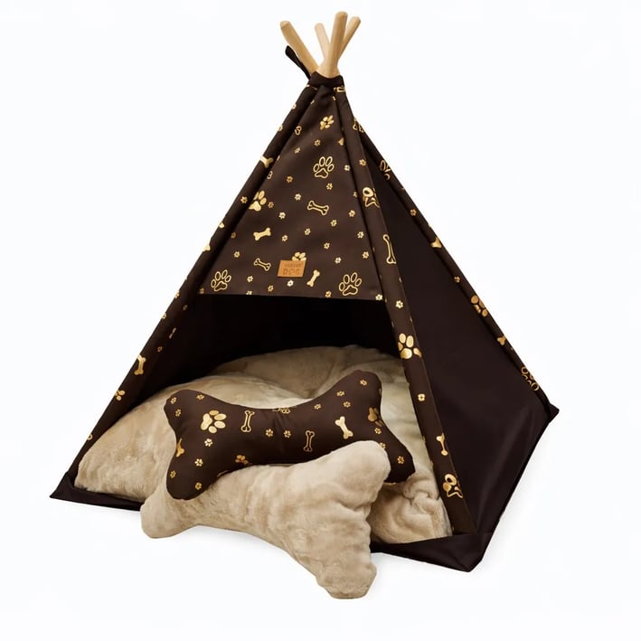 teepee dog bed golden paws