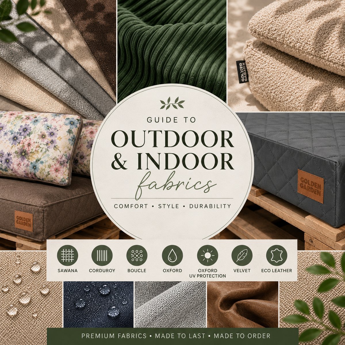 The Best Fabrics for Garden Cushions – Which One Should You Choose?