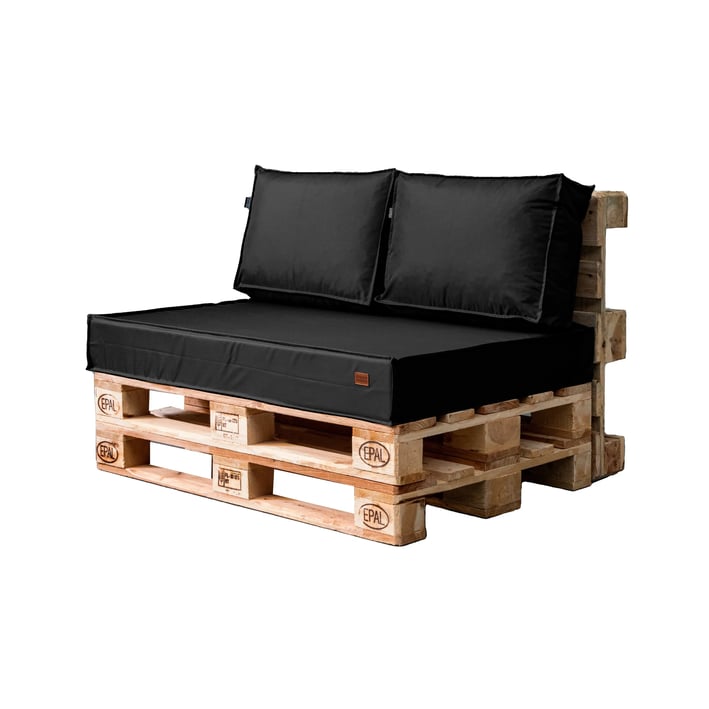 pallet cushion set in black