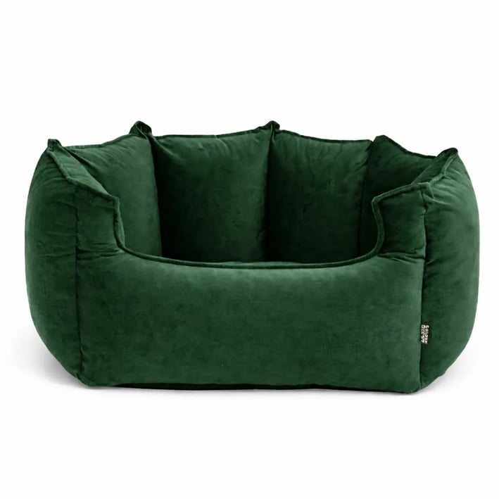 green dog bed crown lux