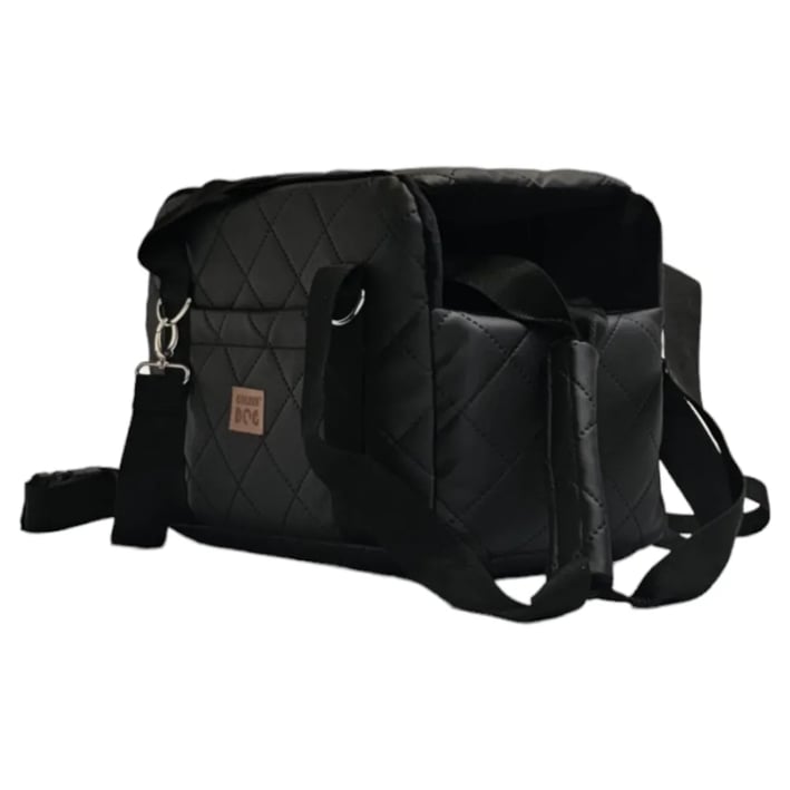lux dog carrier black