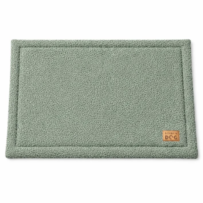 travel dog mat sage green