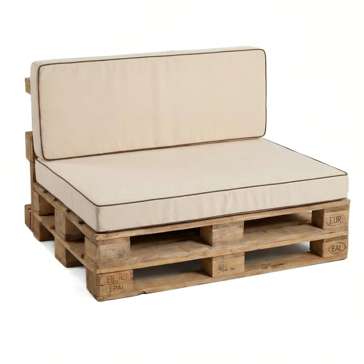 cream pallet cushions