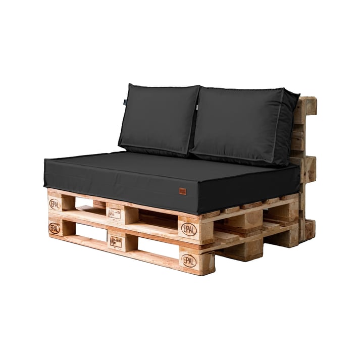 pallet cushion set in graphite
