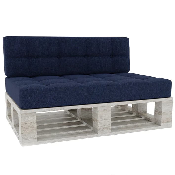 pallet cushion dark blue