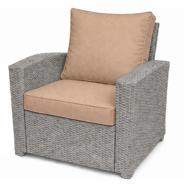 cappuccino armchair cushion set