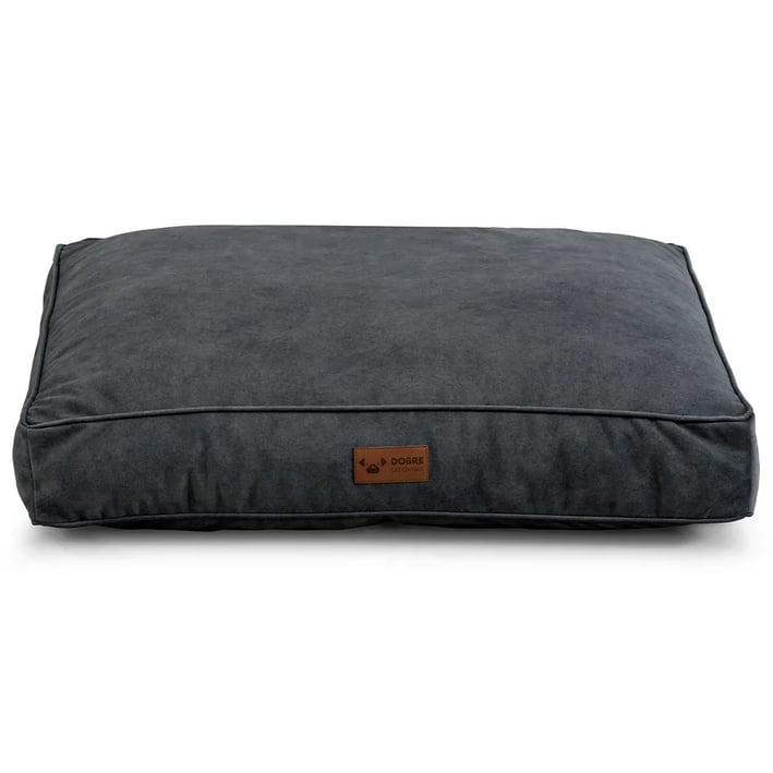 dark grey dog bed