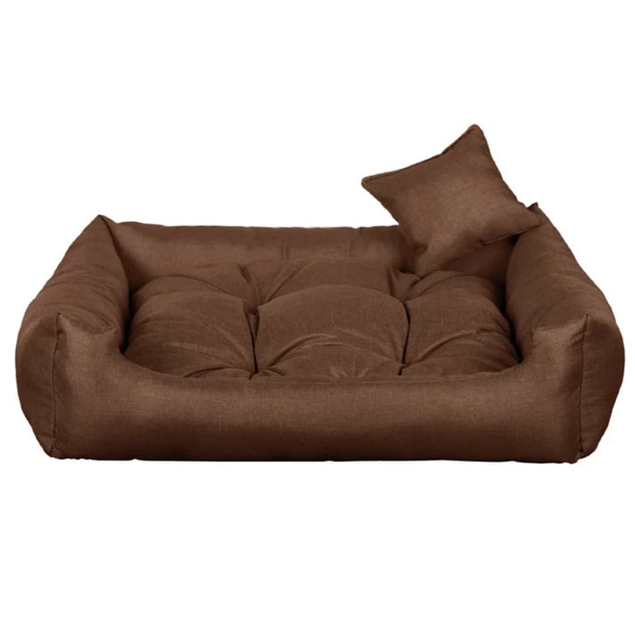 light brown dog bed