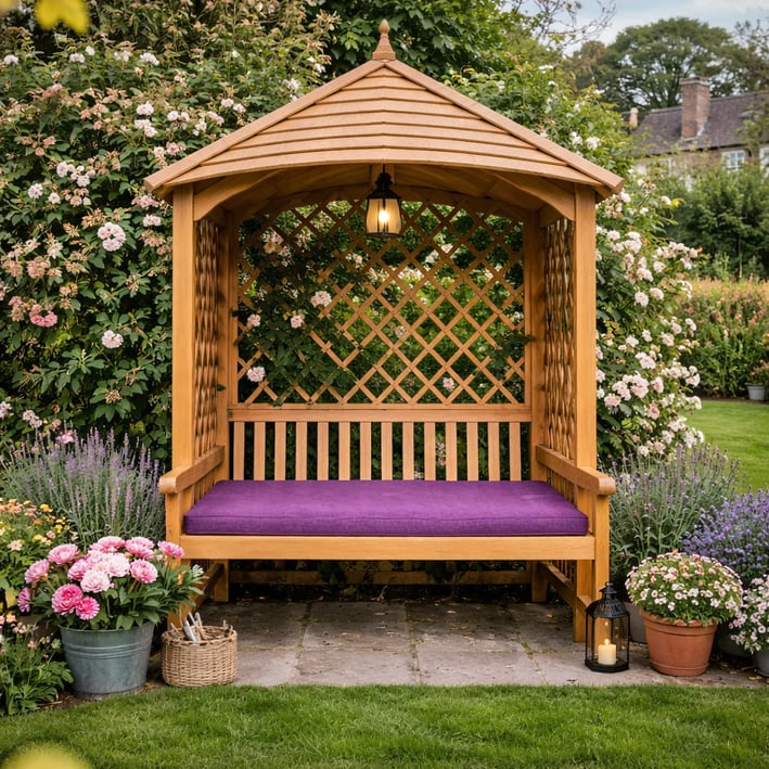 pink arbour cushion