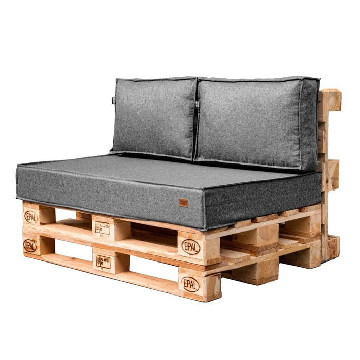 pallet cushions UV grey melange