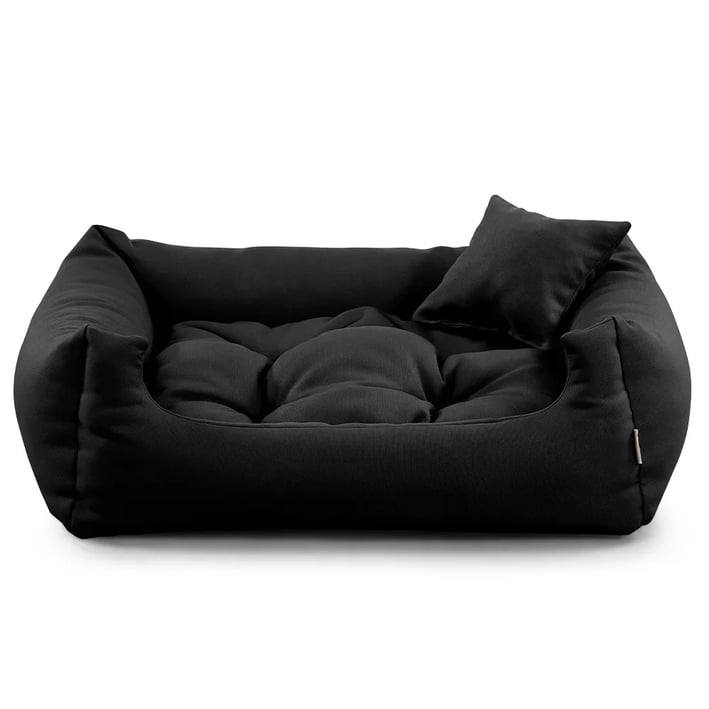 black comfy nelo dog bed