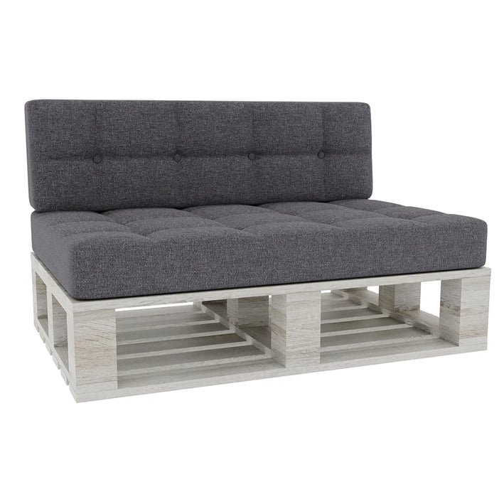 pallet cushion dark grey