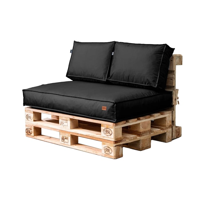 pallet cushions set in black