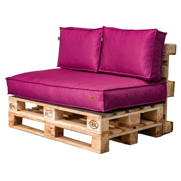 fuchsia pallet cushion set
