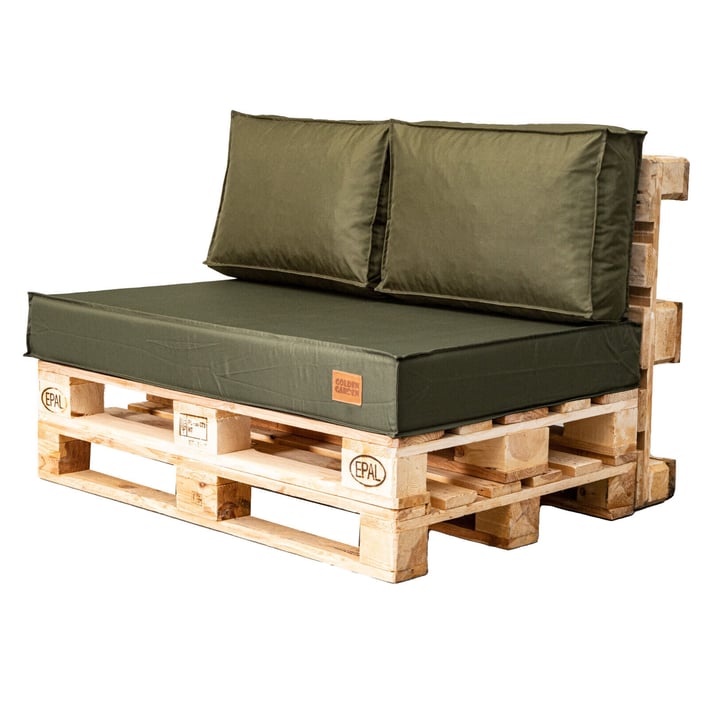 Custom size seat pad set - Oxford - Olive