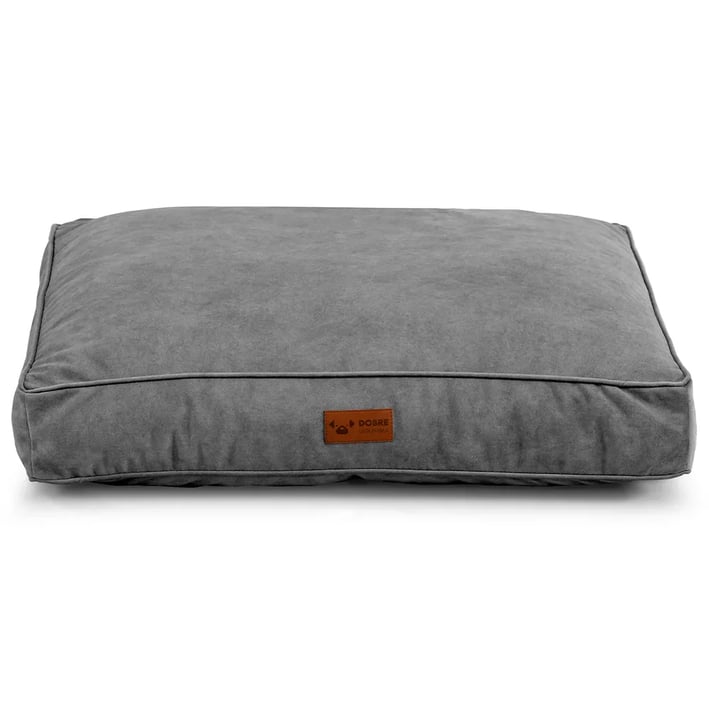 light grey dog bed