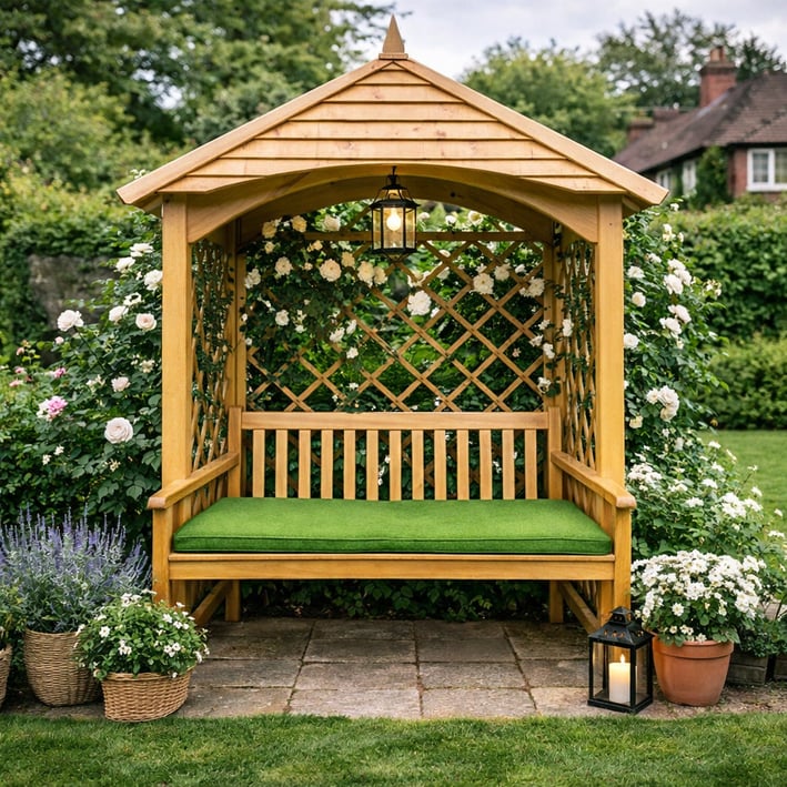 lime arbour cushion