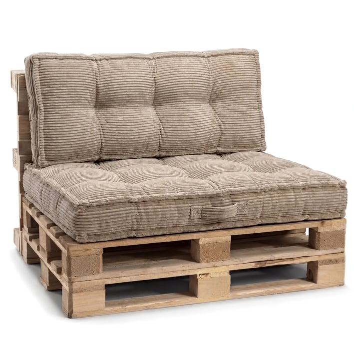 beige pallet cushions set
