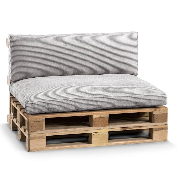pallet cushions set light grey