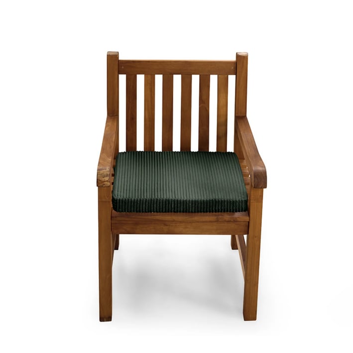 green chair cushion