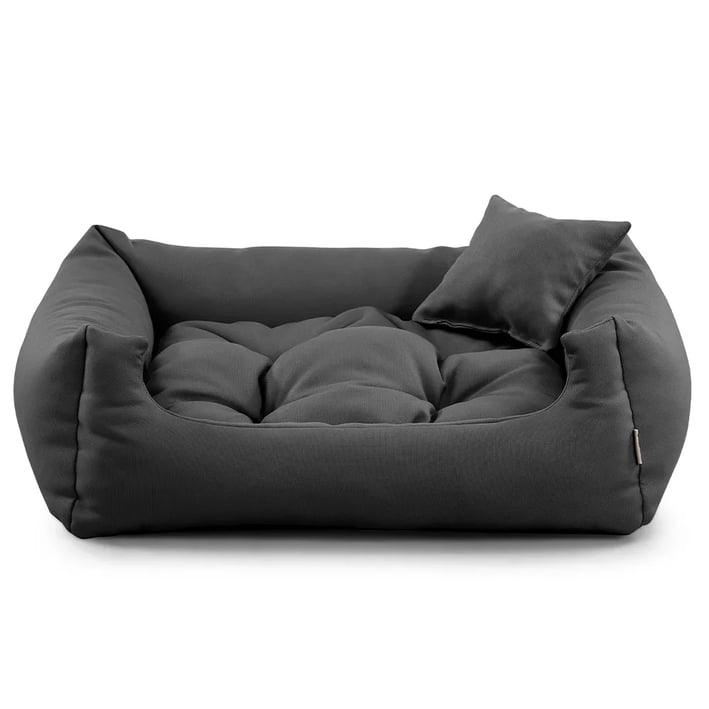 dark grey comfy nelo dog bed