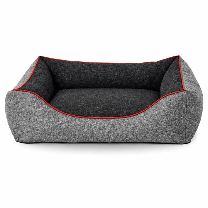 grey melange and graphite dog bed